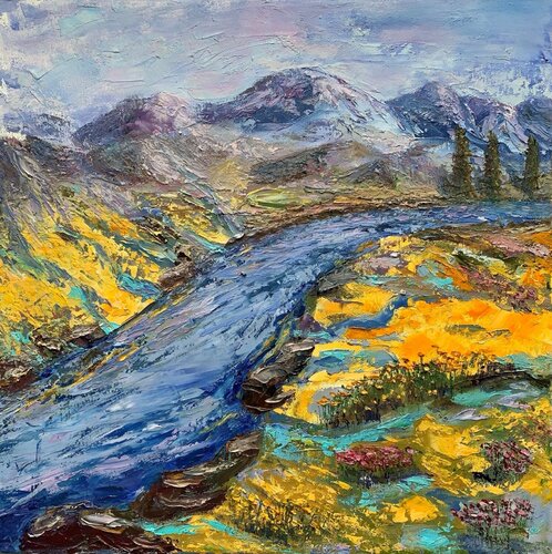 Light Within Silence van Olga Ben Zur, Schilderij te koop op Singulart