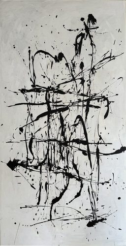 Monochrome Motion de Anastasiia Krykun, Pintura a la venta en Singulart
