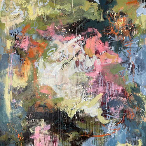 Echoes of Green von Anastasiia Krykun, Malerei kaufen auf Singulart