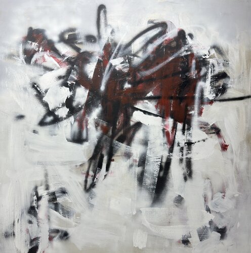 Fragmented Silence de Anastasiia Krykun, Pintura a la venta en Singulart