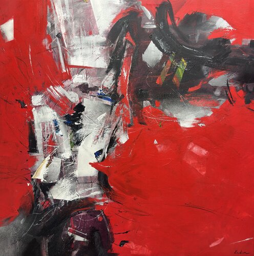 RED VERTIGO von Anastasiia Krykun, Malerei kaufen auf Singulart