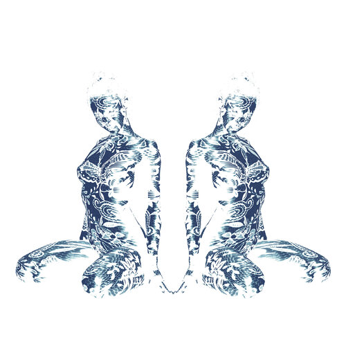 Negativ Blue – Elysia 7984 by Michael Zöphel, 사진 for Sale on Singulart