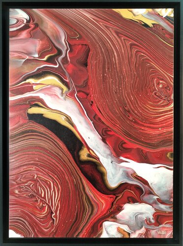Soupçon rouge Carmin di Nicolas Vallori, Pittura in vendita su Singulart