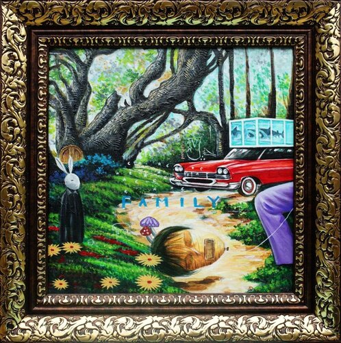 Fragment of Life in the unity of Dream “family” van Lugas Syllabus, Schilderij te koop op Singulart