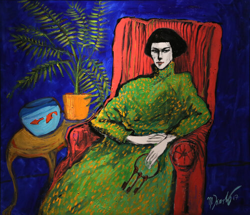 Keys to her Heart van Maya Jimsheleishvili, Schilderij te koop op Singulart