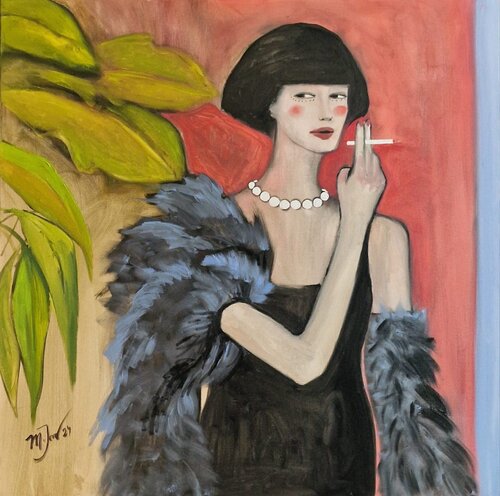A Woman with cigarette Maya Jimsheleishvili