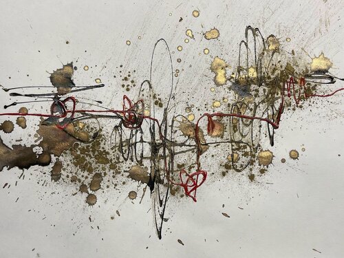 Tangled Frequencies von Maya Jimsheleishvili, Zeichnungen kaufen auf Singulart