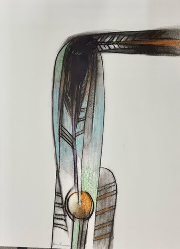 Una jirafa en los trópicos van Raul Pozo Enmanuel, Werk op papier te koop op Singulart