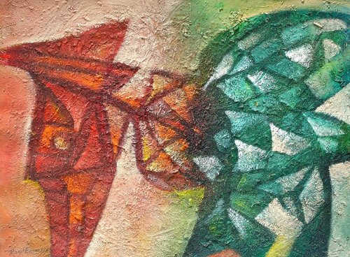 Simbolo y texturas par Raul Pozo Enmanuel, Peinture en vente sur Singulart