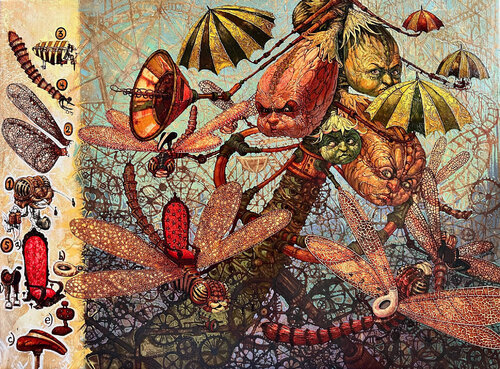 Avioncitos con manual de fabricacion de Victor Heurta Batista, Pintura a la venta en Singulart