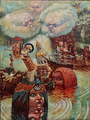 Despues de la conquista II de Victor Heurta Batista, Pintura a la venta en Singulart