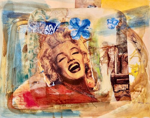 A Marilyn III de Eduardo Santana, Obra en papel a la venta en Singulart