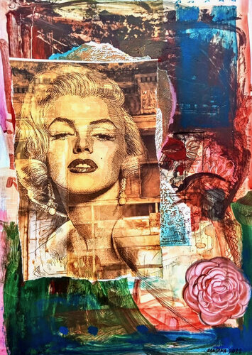 A Marilyn III de Eduardo Santana, Obra en papel a la venta en Singulart