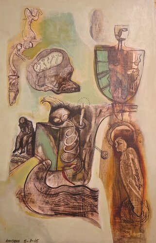 Pensamientos universales van Eduardo Santana, Werk op papier te koop op Singulart