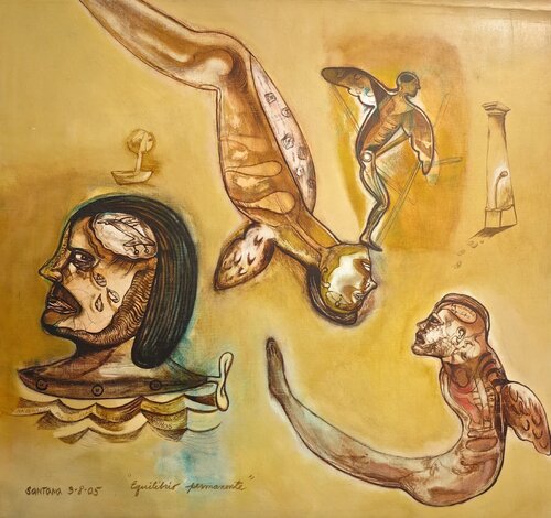Equilibrio permanente van Eduardo Santana, Werk op papier te koop op Singulart