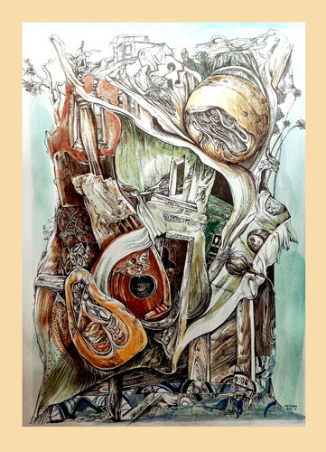 Iluminado van Eduardo Santana, Werk op papier te koop op Singulart