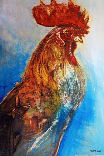 Gallo I van Eduardo Santana, Werk op papier te koop op Singulart