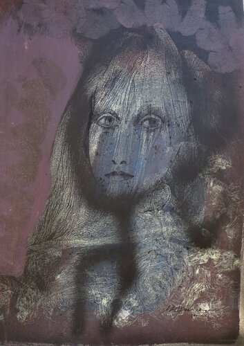 La sombre de lo que va a suceder van Guillermo Ceniseros, Schilderij te koop op Singulart