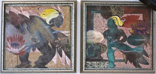 Serafina dyptych de Ada Balcacer, Pintura a la venta en Singulart
