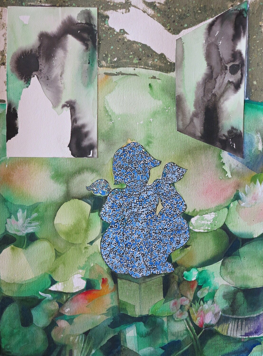 When night falls Ada Balcacer Obra en papel en venta