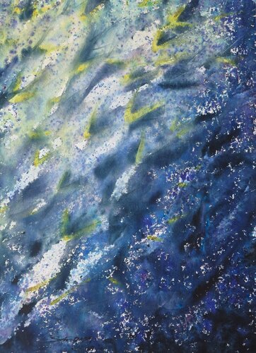 School of fish von Sawan Tantiwan, Werk auf Papier kaufen auf Singulart