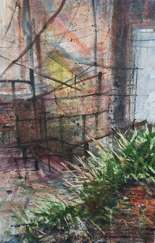 Temple abstract von Sawan Tantiwan, Werk auf Papier kaufen auf Singulart