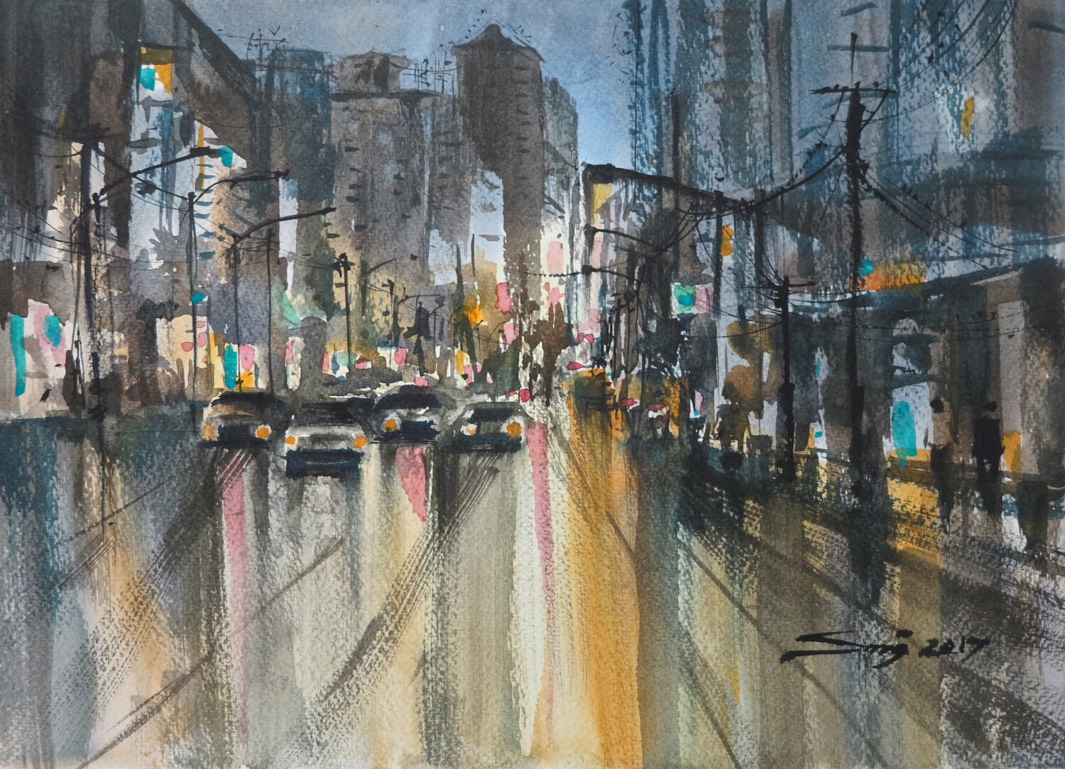 Bangkok streets V Sawan Tantiwan