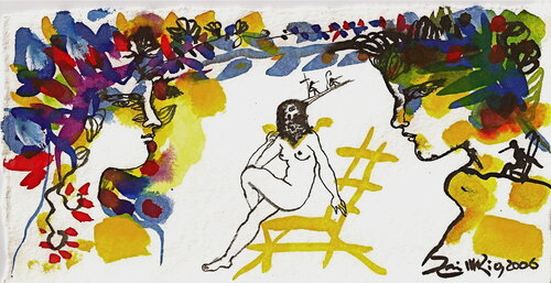 Sin titulo A van Zaida del Río, Schilderij te koop op Singulart