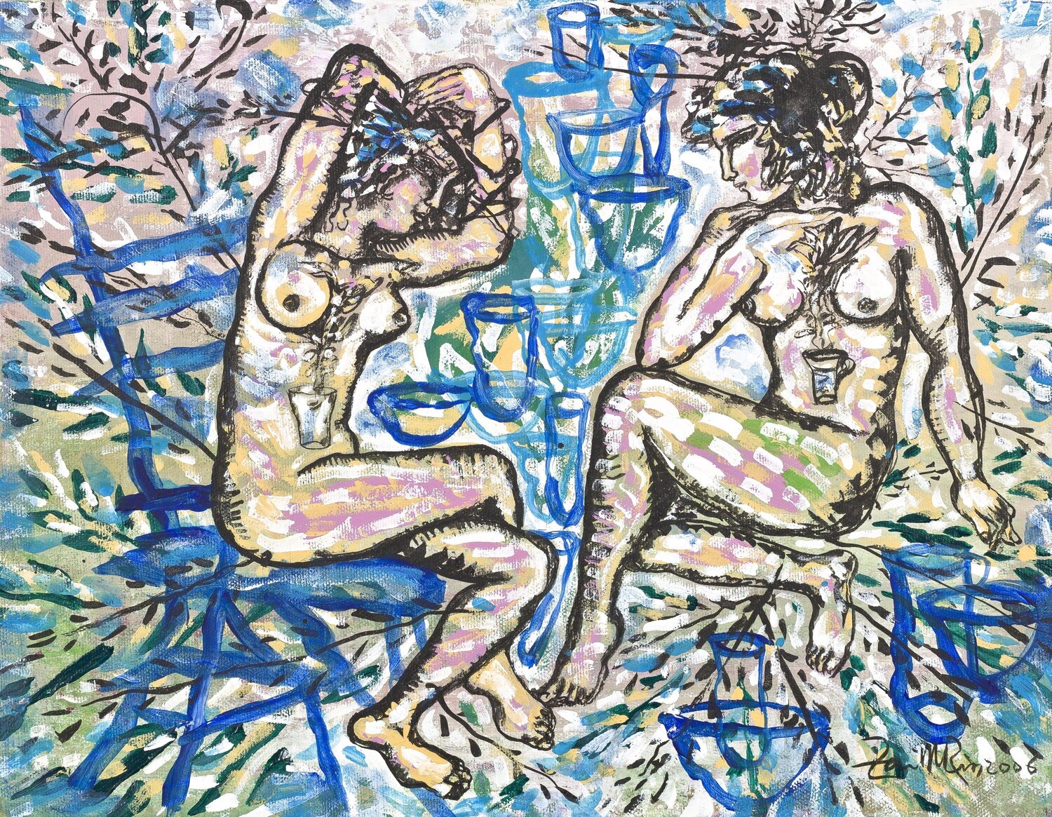 Desnudo Zaida del Río Originalgemälde zu verkaufen