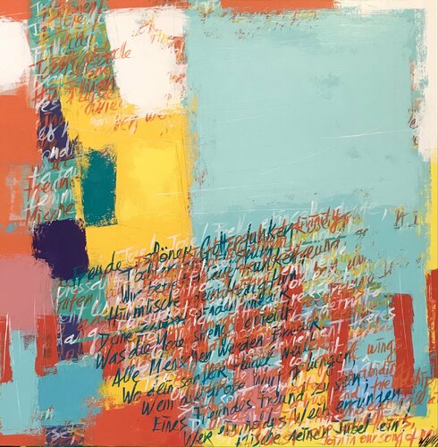 Ode à la joie... « Géométrie nomade 2020 » de Olivier Messas, Pintura a la venta en Singulart