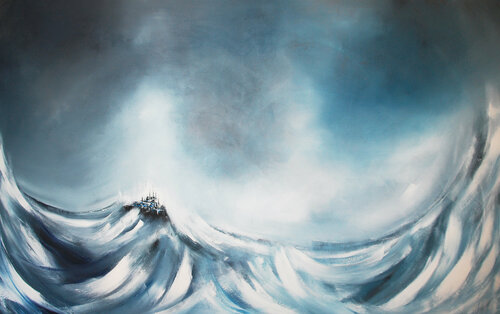 Cité en mer... II (ENTRE CIEL ET MER 2013) von Olivier Messas, Malerei kaufen auf Singulart