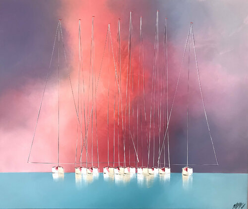 Aurore... (Esprit voile 2021) von Olivier Messas, Malerei kaufen auf Singulart