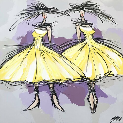 Les filles du Sud... (2021) by Olivier Messas, 회화 for Sale on Singulart