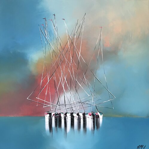 Entrelacés... II (Esprit voile 2017) van Olivier Messas, Schilderij te koop op Singulart