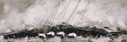 Au souffle du vent... (Paysage abstrait 2021) von Olivier Messas, Malerei kaufen auf Singulart