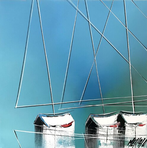 Toujours ensemble... (Esprit voile 2021) von Olivier Messas, Malerei kaufen auf Singulart