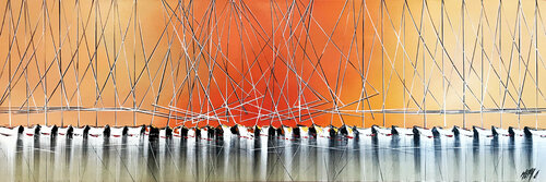 Jeux de reflets... IV (ESPRIT VOILE 2017) von Olivier Messas, Malerei kaufen auf Singulart