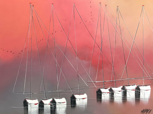 Au lever du jour... (Esprit voile 2021) von Olivier Messas, Malerei kaufen auf Singulart