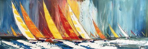 Horizon de liberté... II (Esprit voile 2018) von Olivier Messas, Malerei kaufen auf Singulart