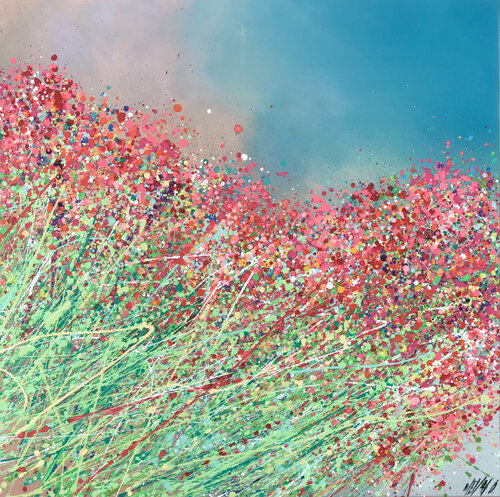 Sur les chemins fleuris... (2021) von Olivier Messas, Malerei kaufen auf Singulart