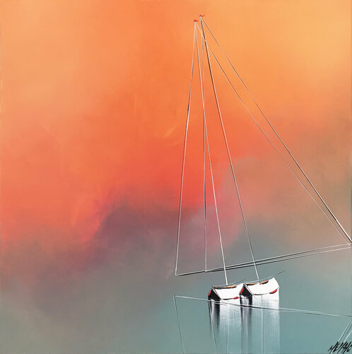 Juste à deux... (Esprit voile 2021) von Olivier Messas, Malerei kaufen auf Singulart