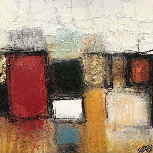 Imagination... (LA TÊTE DANS LES NUAGES 2021) di Olivier Messas, Pittura in vendita su Singulart