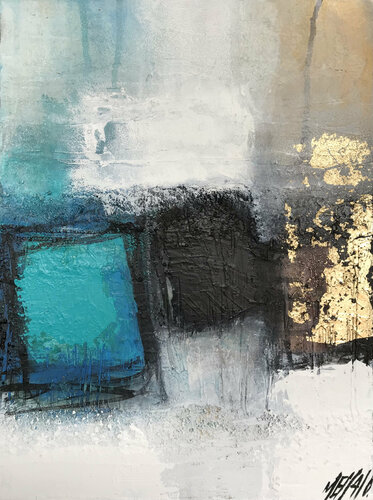 Clair de lune... (LA TÊTE DANS LES NUAGES 2021) di Olivier Messas, Pittura in vendita su Singulart