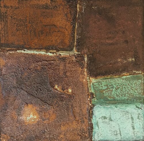 Terre & Rouille... I (GÉOMÉTRIE NOMADE 2015) de Olivier Messas, Pintura a la venta en Singulart