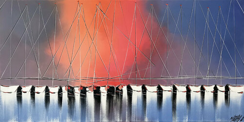 Les mâts du soleil levant... (Esprit voile 2021) Olivier Messas