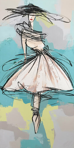 Les parisiennes... I (2020) van Olivier Messas, Schilderij te koop op Singulart