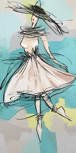 Les parisiennes... II (2020) van Olivier Messas, Schilderij te koop op Singulart