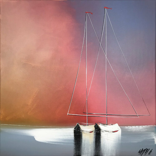 Toi & Moi... (ESPRIT VOILE 2018) van Olivier Messas, Schilderij te koop op Singulart
