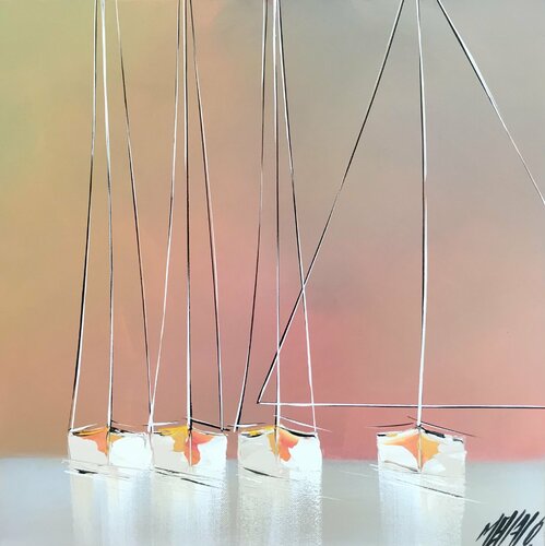 À marée basse... (ESPRIT VOILE 2019) van Olivier Messas, Schilderij te koop op Singulart