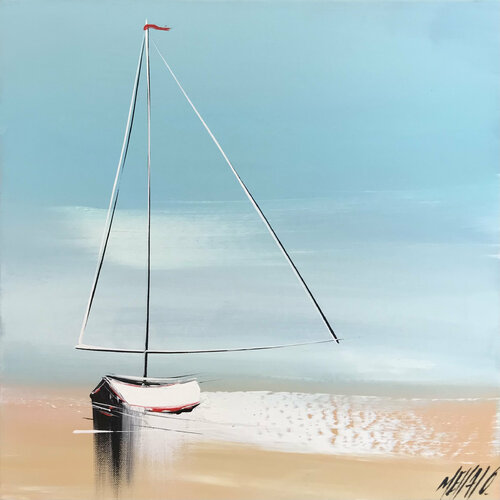 En solitaire... (ESPRIT VOILE 2019) van Olivier Messas, Schilderij te koop op Singulart